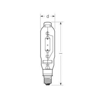 RADIUM halogén gázlámpa E40 1950W HRI-T N tiszta kép