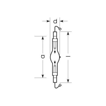 RADIUM halogén gázlámpa K12s 2080W HRI-TS D/S/ECG kép
