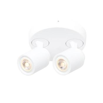 Razza mennyezeti spotlámpa, fehér, Ø 26,5 cm, 2 lámpás, fém kép