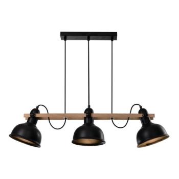  RENO lógcsillár 3xE27/40W/230V fekete/barna  kép