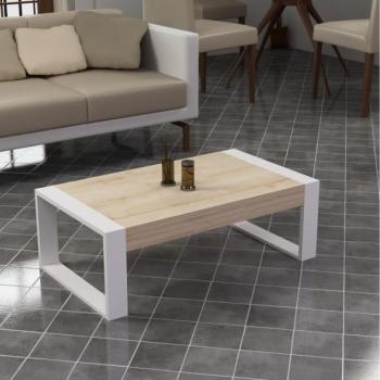  RETRO dohányzóasztal 40x90 cm fehér/beige  kép