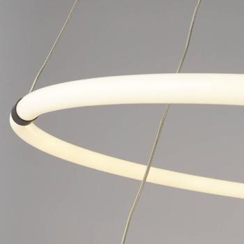 Revolve LED-es függőlámpa, 2-lámpás, fehér, akril, dimmelhető kép