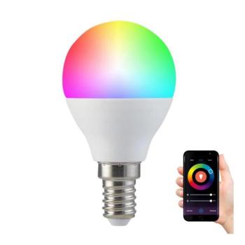  RGB LED Dimmelhető izzó G45 E14/5,5W/230V 3000 kép