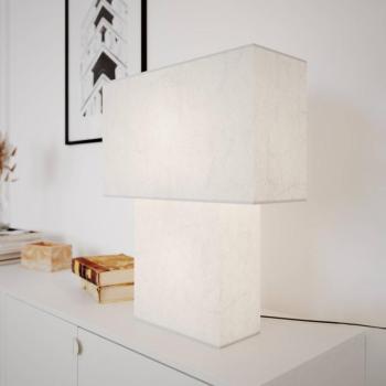 Rydéns asztali lámpa iSquare, fehér, magasság 50 cm kép