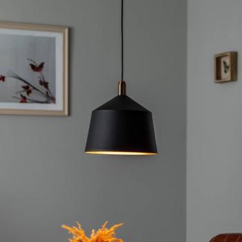 Saglam 3720 függeszték lámpa 1-lámpás Ø25cm fekete/arany kép