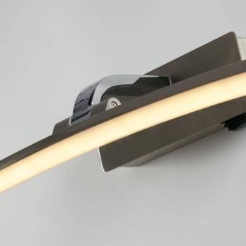Santorini LED fali lámpa, szélesség 50 cm, króm, dönthető kép