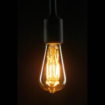 SEGULA LED-lámpa E27 ST64 5W 2200K arany/ezüst halványított kép