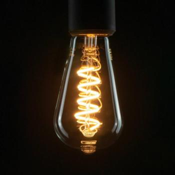 SEGULA LED lámpa, rusztikus ívelt E27 6W 1 900K kép