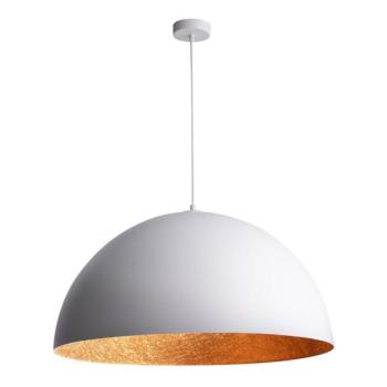  SFERA függeszték 1xE27/60W/230V, 35 cm, fehér/réz  kép