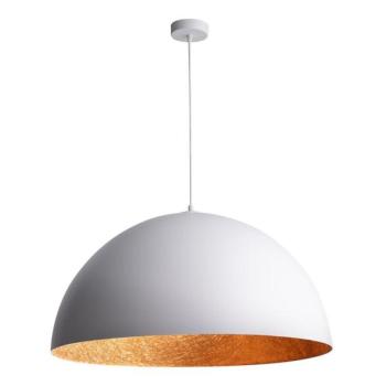  SFERA függeszték 1xE27/60W/230V, 50 cm, fehér/ réz színű  kép
