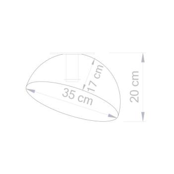 Sfera mennyezeti világítás, Ø 35 cm, fekete/arany kép