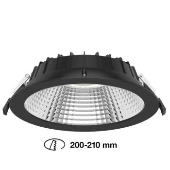 SLC Shift LED beépíthető spot Ø 22,8 cm CCT fekete kép