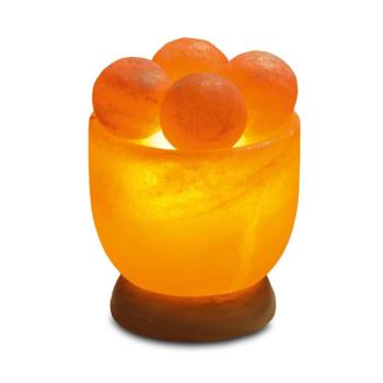 Sókristály tál masszázsgyöngyökkel, kerek kép
