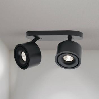 Specter LED mennyezeti spotlámpa, fekete, hossza 19,4 cm, alumínium kép