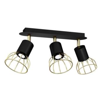  Spotlámpa DANTE 3xGU10/25W/230V fekete/arany  kép