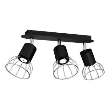 Spotlámpa DANTE 3xGU10/25W/230V fekete/fényes króm  kép