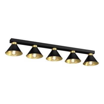  Spotlámpa DEMET 5xE27/60W/230V fekete/arany  kép