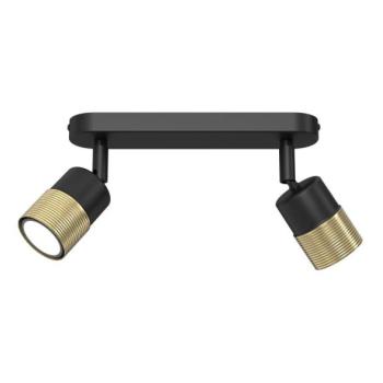  Spotlámpa MIZU 2xGU10/8W/230V fekete/sárgaréz  kép