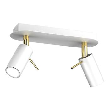  Spotlámpa PRESTON 2xGU10/40W/230V fehér/arany  kép