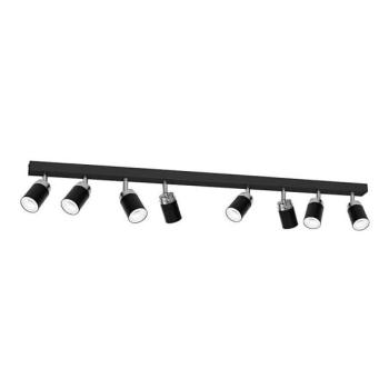  Spotlámpa RENO 8xGU10/60W/230V fekete/króm  kép
