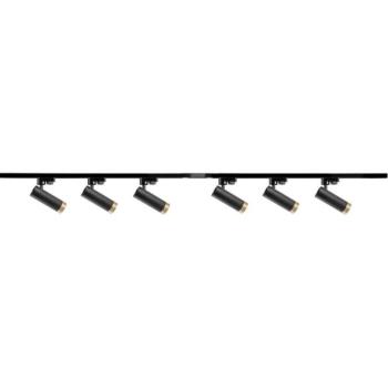  Spotlámpa sínrendszerhez FADO 6xGU10/10W/230V fekete  kép