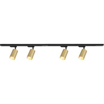  Spotlámpa sínrendszerrel PIPE 4xGU10/10W/230V arany/fekete  kép