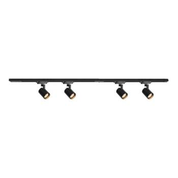  Spotlámpa sínrendszerrel VOLF 4xGU10/10W/230V fekete  kép