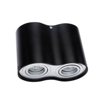  Spotlámpa TUBA 2xGU10/50W/230V fekete  kép