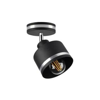  Spotlámpa WAMA 1xE27/40W/230V fekete/matt króm  kép