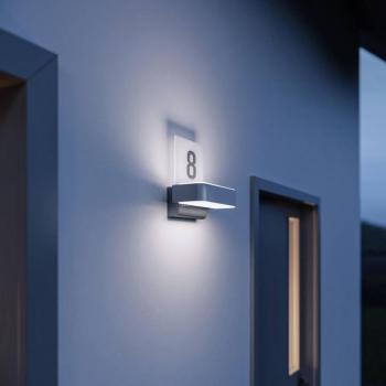 STEINEL LED kültéri fali lámpa L 820 SC, szenzor, ezüst kép