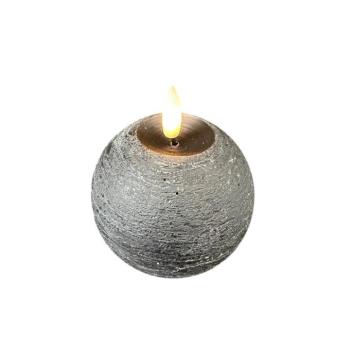 STERNTALER LED gyertya, fekete, magasság 9 cm, gömb alakú, elemmel működik kép