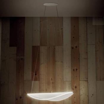 Stilnovo Diphy LED-es függőlámpa, fehér Hossza 75,6 cm kép