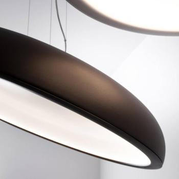 Stilnovo Reflexio LED-es függőlámpa, Ø46cm, barna kép
