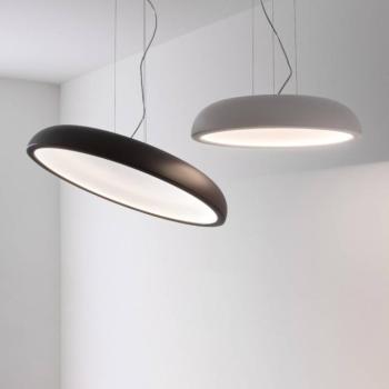 Stilnovo Reflexio LED-es függőlámpa, Ø65cm, fehér kép