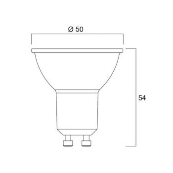 Sylvania LED reflektor GU10 6W 3,000K dimmelhető 36° 580 lm kép