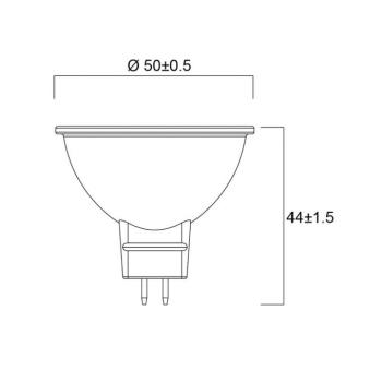 Sylvania LED reflektor GU5.3 6W 4,000K 36° 621lm kép