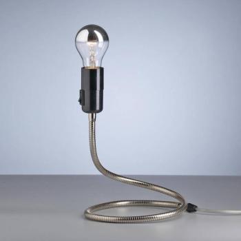 TECNOLUMEN Fényféreg asztali lámpa, nikkelezve kép