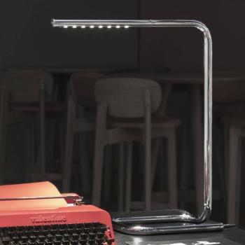 TECNOLUMEN LUM LED-es asztali lámpa, króm kép