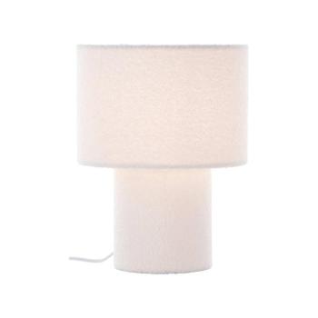 Teddy asztali lámpa, fehér, magasság 30 cm, szövet/fém kép