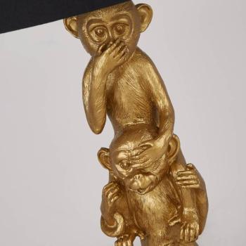 Textil asztali lámpa Three Wise Monkeys kép