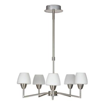  TOGO rúdra szerelt csillár 5xG9/40W/230V matt króm/fehér  kép