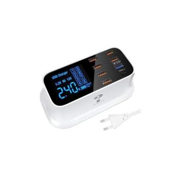  Töltőállomás 8xUSB 40W/230V  kép