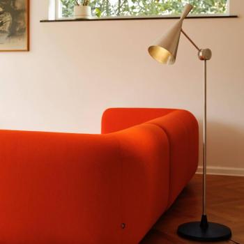 Tom Dixon LED asztali lámpa Beat, sárgaréz színű, magasság 53 cm kép
