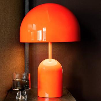 Tom Dixon LED asztali lámpa Bell, piros, magasság 43 cm, dimmelhető kép