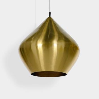Tom Dixon LED lógó lámpa Beat Stout, sárgaréz színű, Ø 52 cm kép