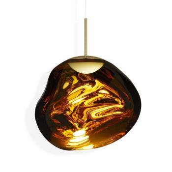Tom Dixon LED lógó lámpa Melt, Ø 50 cm, borostyán arany kép