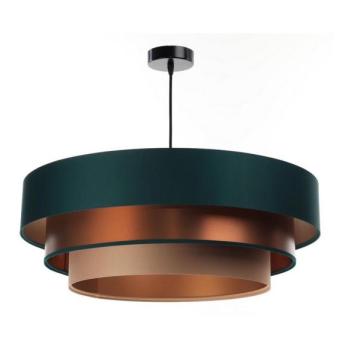  TRINITI függeszték 1xE27/60W/230V zöld/réz, kábellel  kép