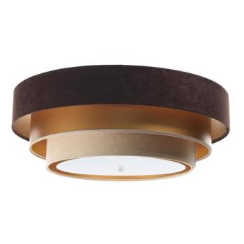  TRINITI mennyezeti lámpa 2xE27/60W/230V barna/arany/beige  kép