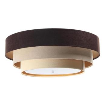  TRINITI mennyezeti lámpa 2xE27/60W/230V barna/beige/arany  kép