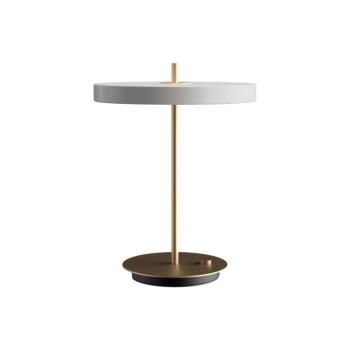 UMAGE LED asztali lámpa Asteria Table, USB, világosszürke/brass kép